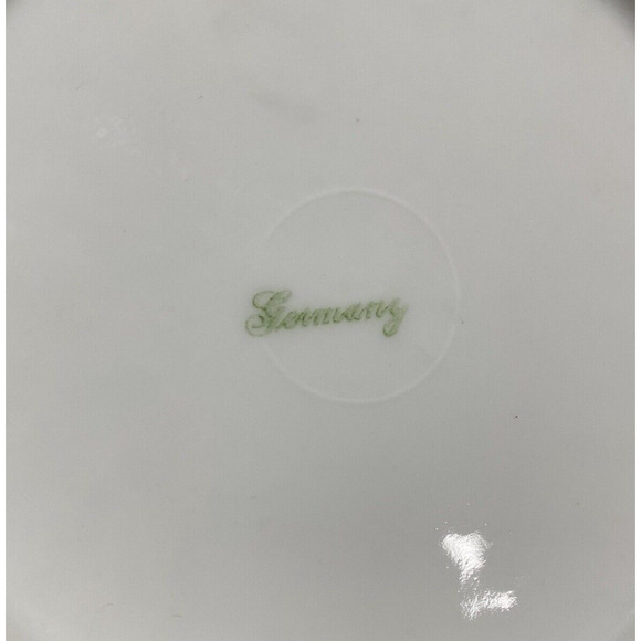 Art Nouveau Germany dessert bread plates set of 6 pink & yellow flowers romantic - Picture 8 of 9